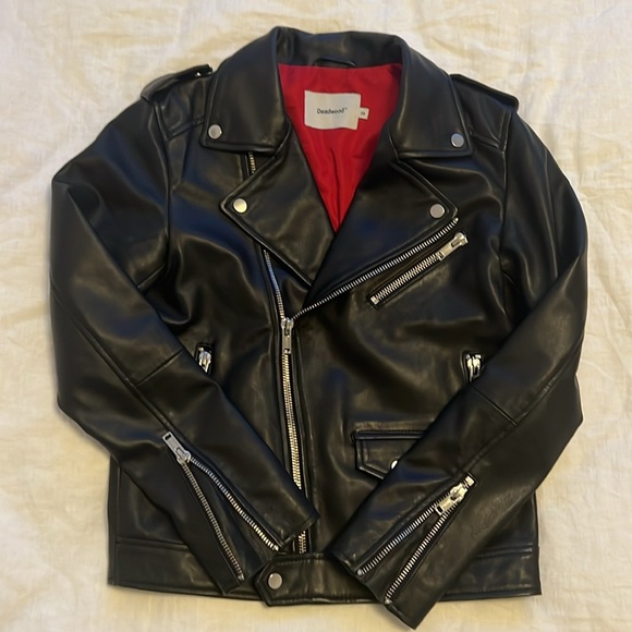 Amour Vert Deadwood recycled leather jacket size 38 - Picture 12 of 12